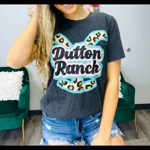 🤠NWT DUTTON RANCH YELLOWSTONE SOFT TEE LEOPARD PRINT! 3X